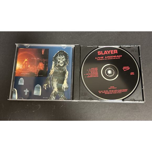 Slayer Live Undead Haunting The Chapel CD 1993 Thrash Metal Death Music - Picture 3 of 3